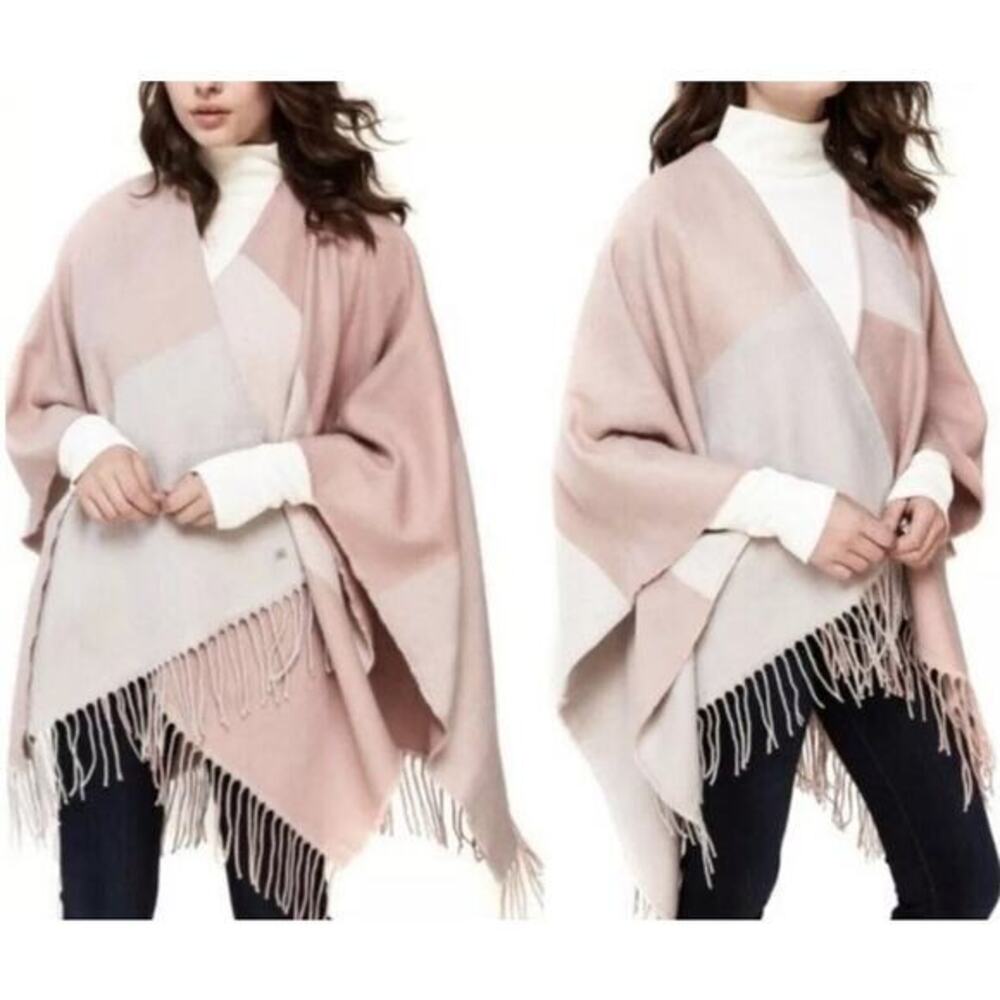 Elegant Pink and Cream Women's Shawl
